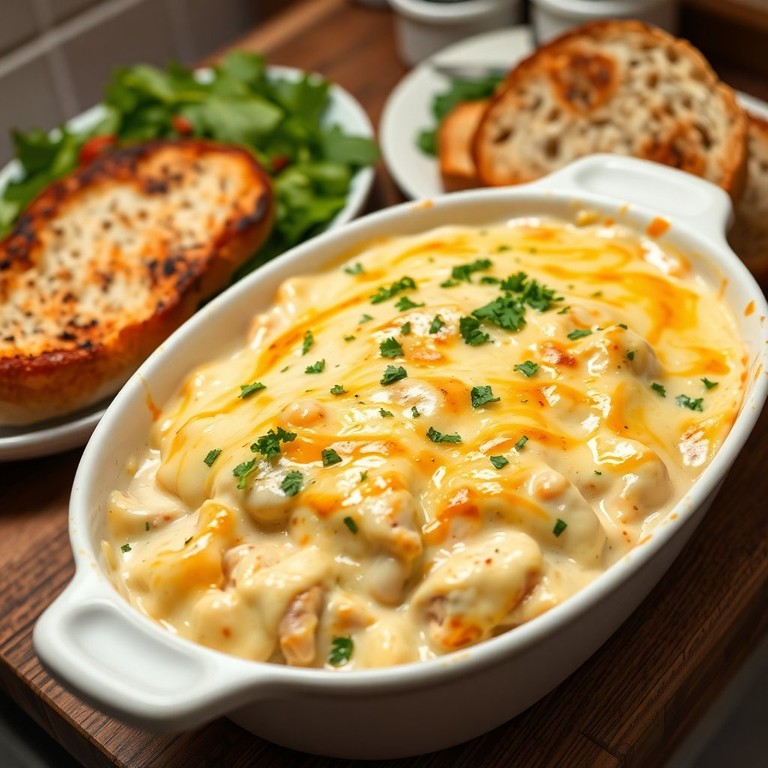 Creamy Chicken Alfredo Bake