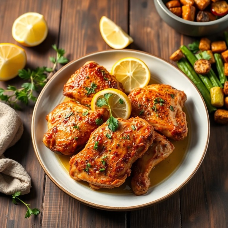 Crispy Herb-Infused Chicken Thighs