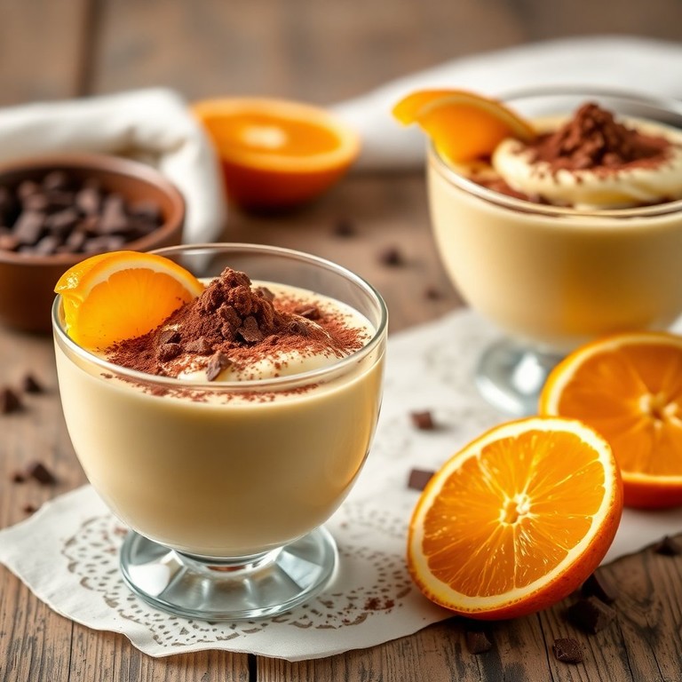 Creme de Laranja com Chocolate em Pó