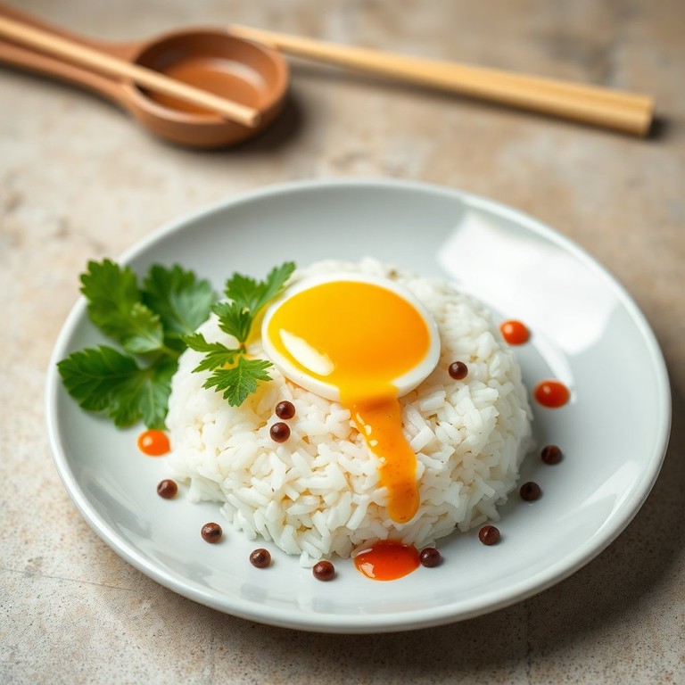 Onigiri de Arroz con Huevo y Salsa de Soja