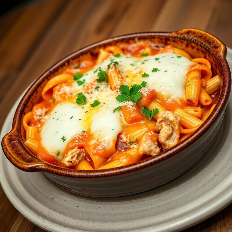 Gratinado de Macarrão com Atum e Queijo