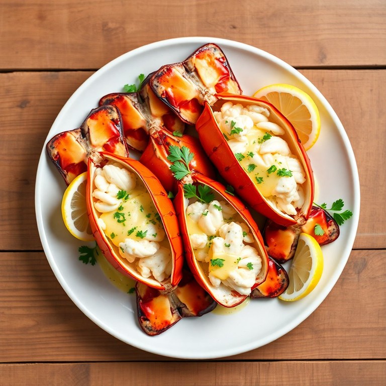 Langosta al Vino Blanco con Mantequilla de Ajo