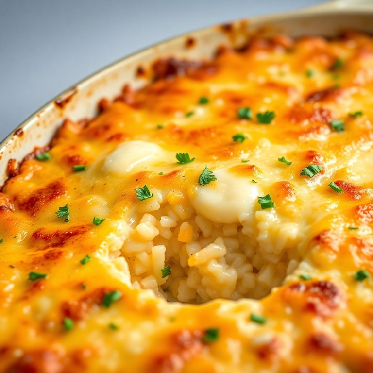 Arroz de Forno Cremoso com Queijos