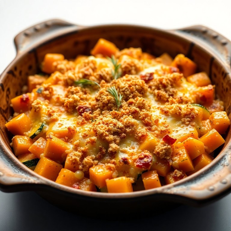 Gratin de Butternut et Courgette Savoureux