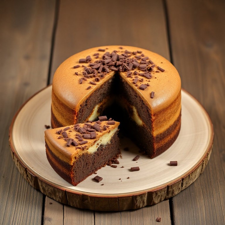 Bolo de Fubá Cremoso com Chocolate