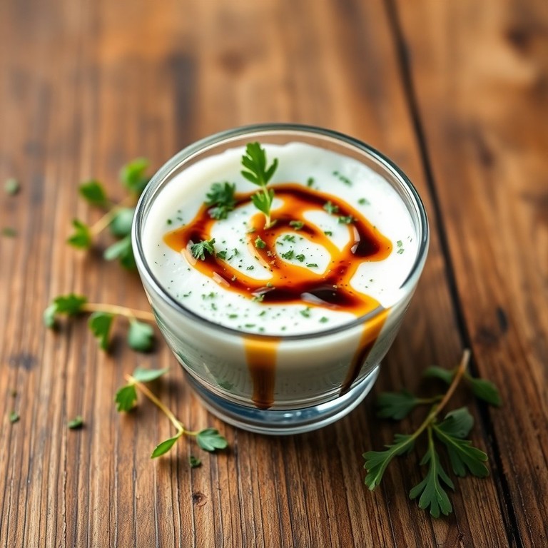 Kräuter-Schaum mit Balsamico-Note