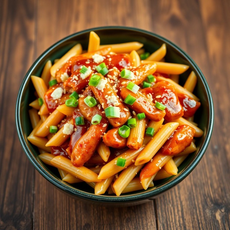 Penne au Poulet Teriyaki