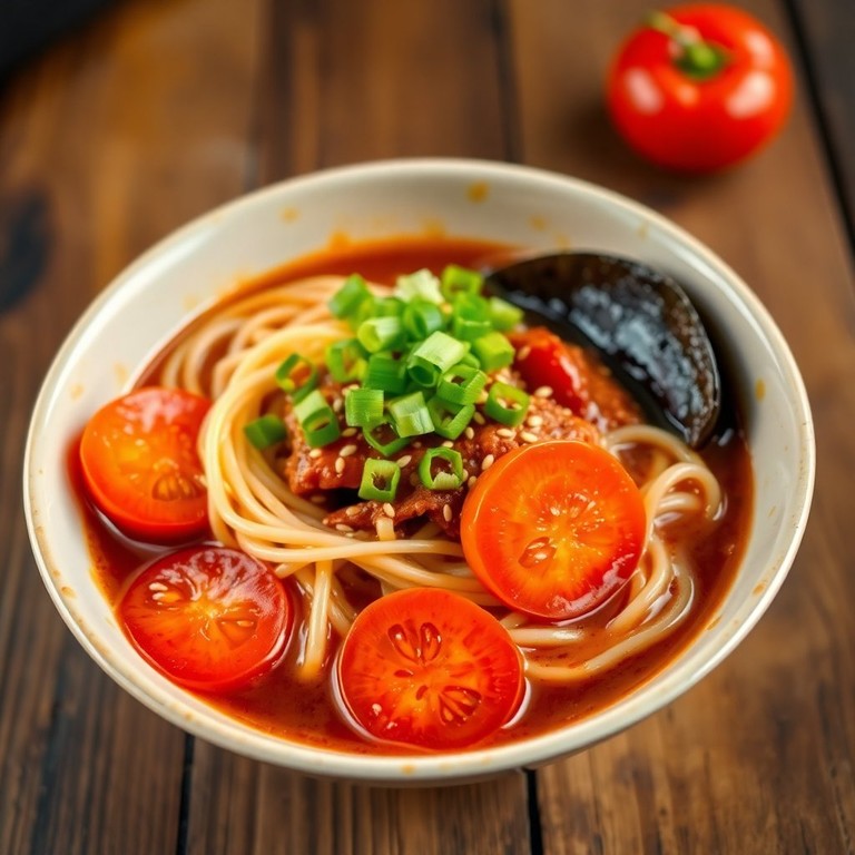 Spicy Tomato Ramen Medley