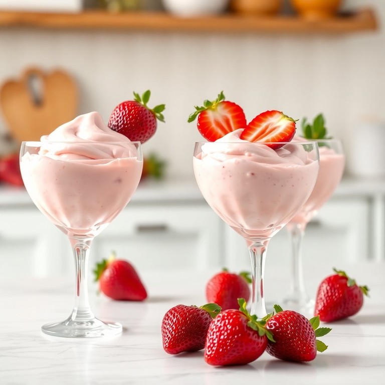 Mousse de Morango e Chocolate Branco