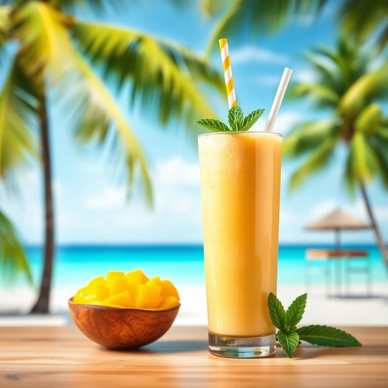Creamy Mango Coconut Smoothie
