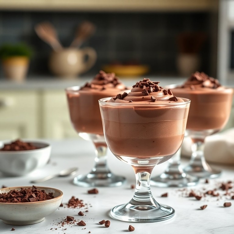 Mousse de Chocolate com Leite Condensado