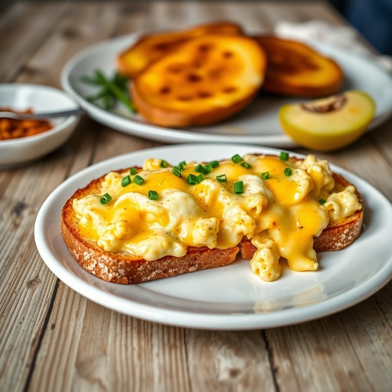 Creamy Cheese and Egg Toasts