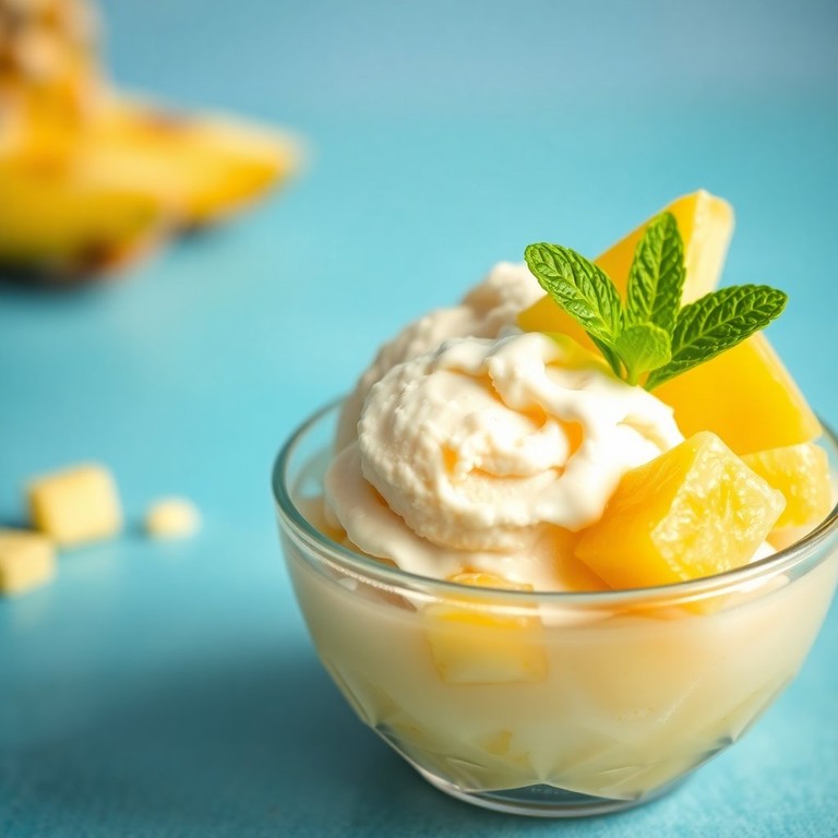 Helado Tropical de Piña Colada