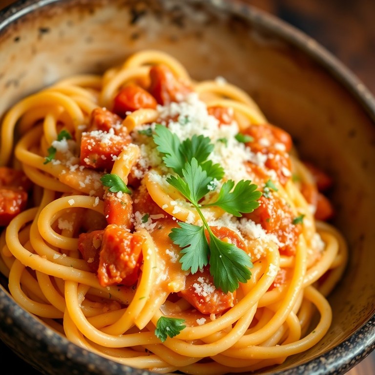 Pâtes au Chorizo et Crème Fraîche