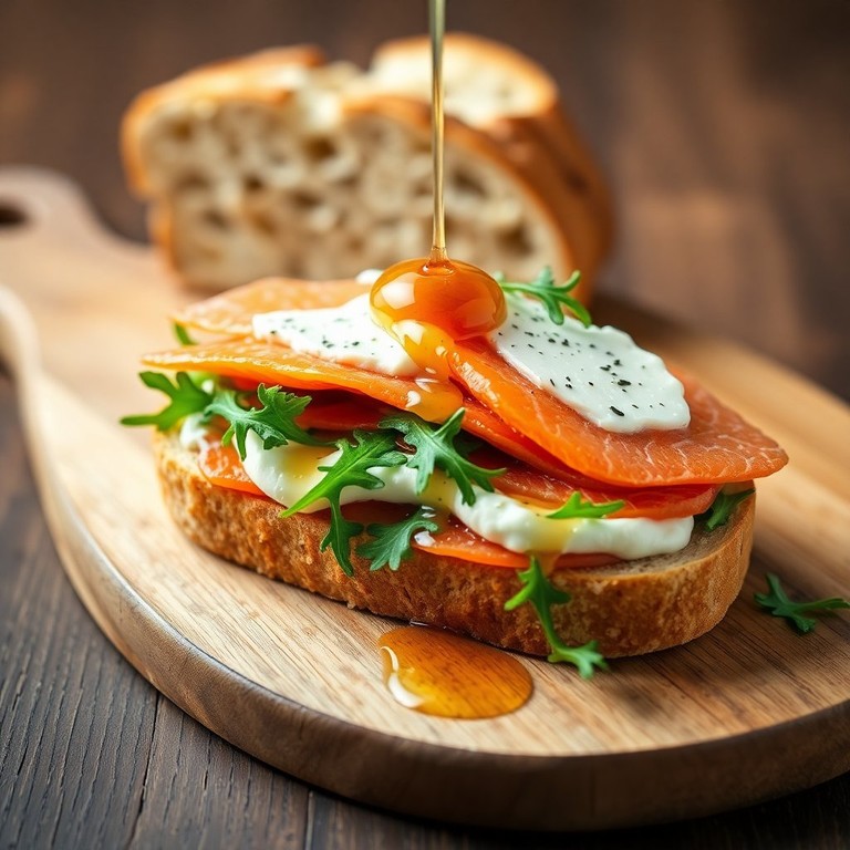 Sandwich Gourmand au Saumon Fumé et Fromage de Chèvre