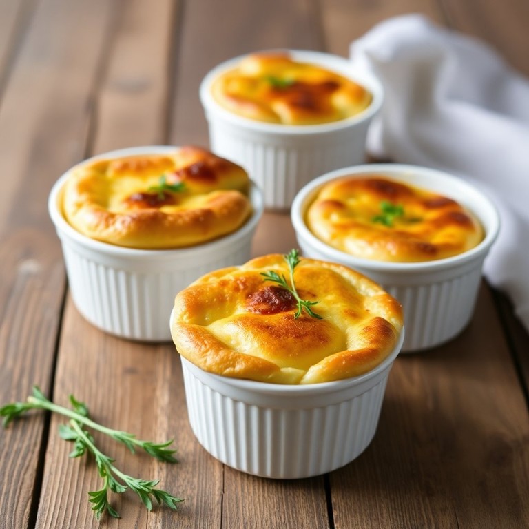 Soufflé de Fromage et Légumes de Saison