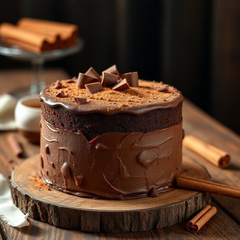 Gâteau Épicé au Chocolat et à la Cannelle