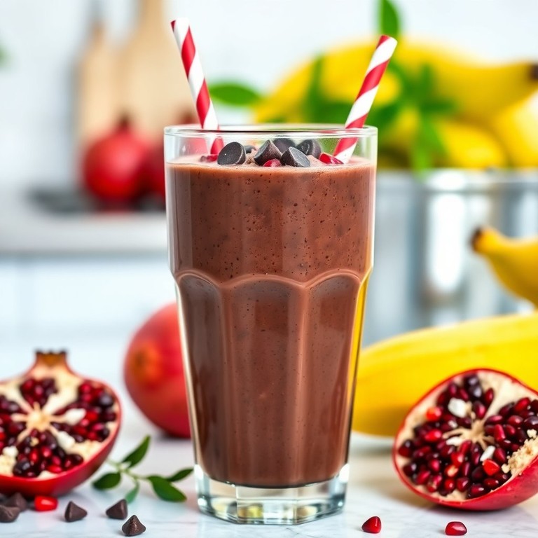 Dark Chocolate Pomegranate Smoothie