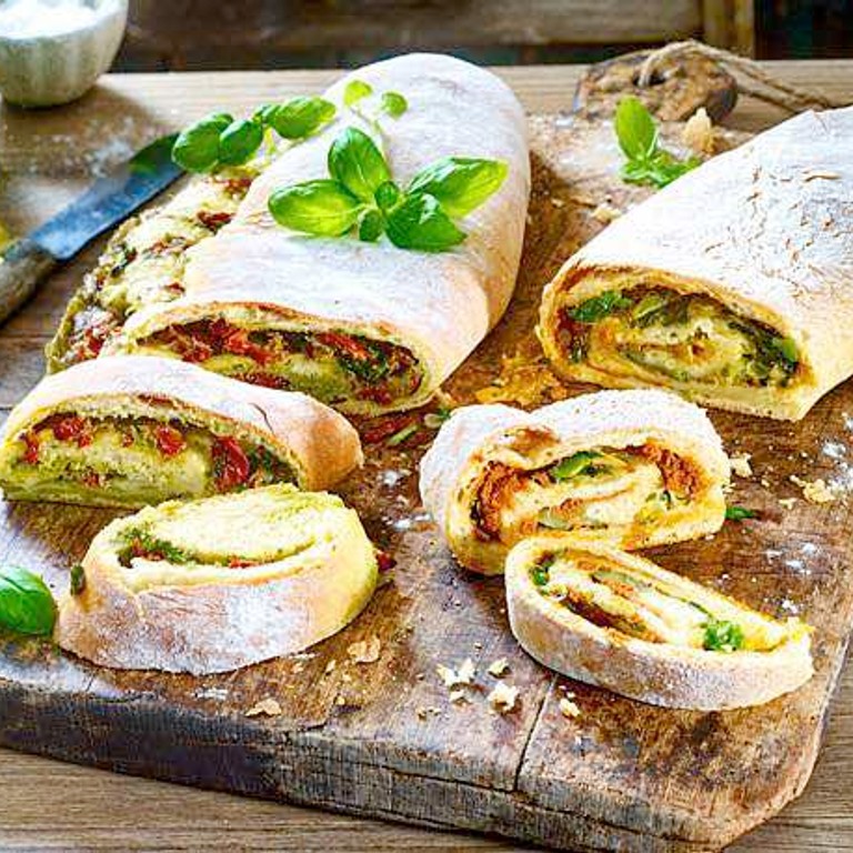 Gefülltes Brot zum Grillen