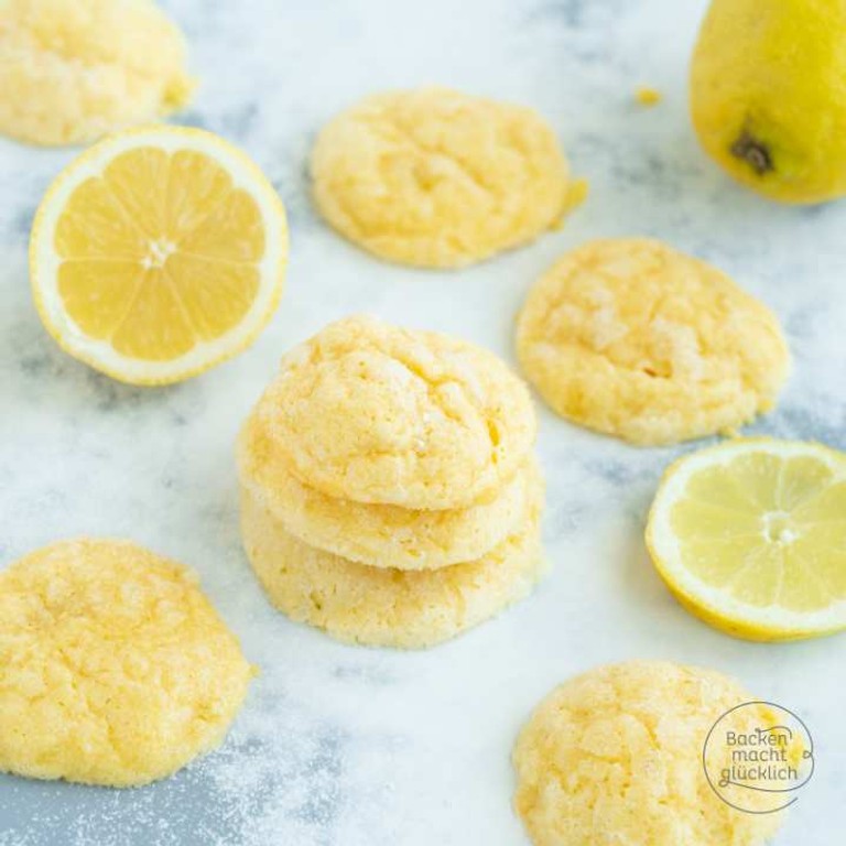 Saftige Zitronen Cookies