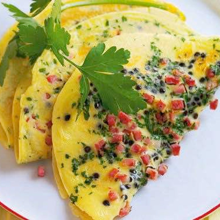 Schinken-Omelette (Low Carb)