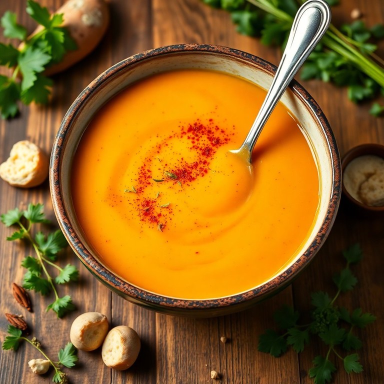 Velouté de Patates Douces et Pomme de Terre aux Épices