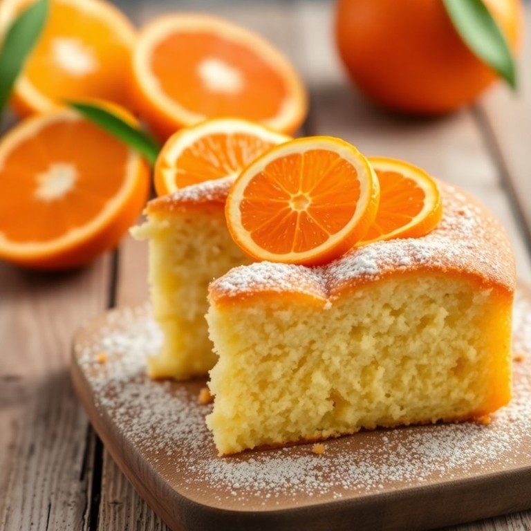 Pastel de Naranja Esponjoso