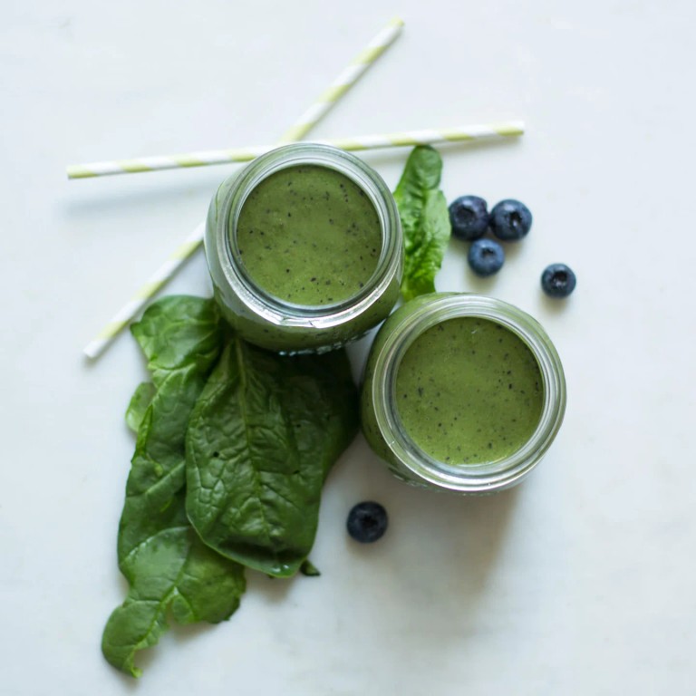 Blaubeer-Spinat-Smoothie