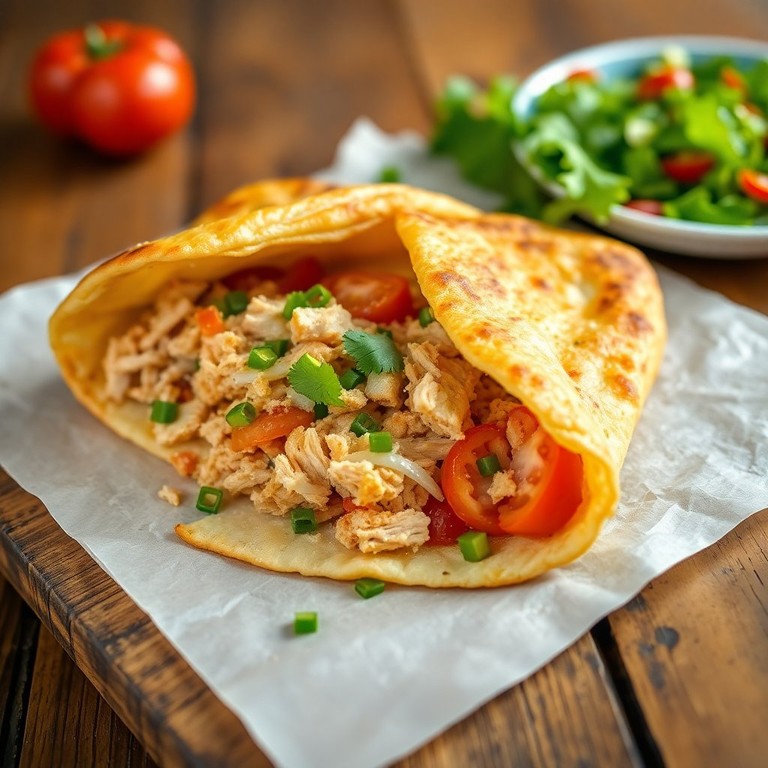 Esfiha de Galinha com Cebola e Tomate