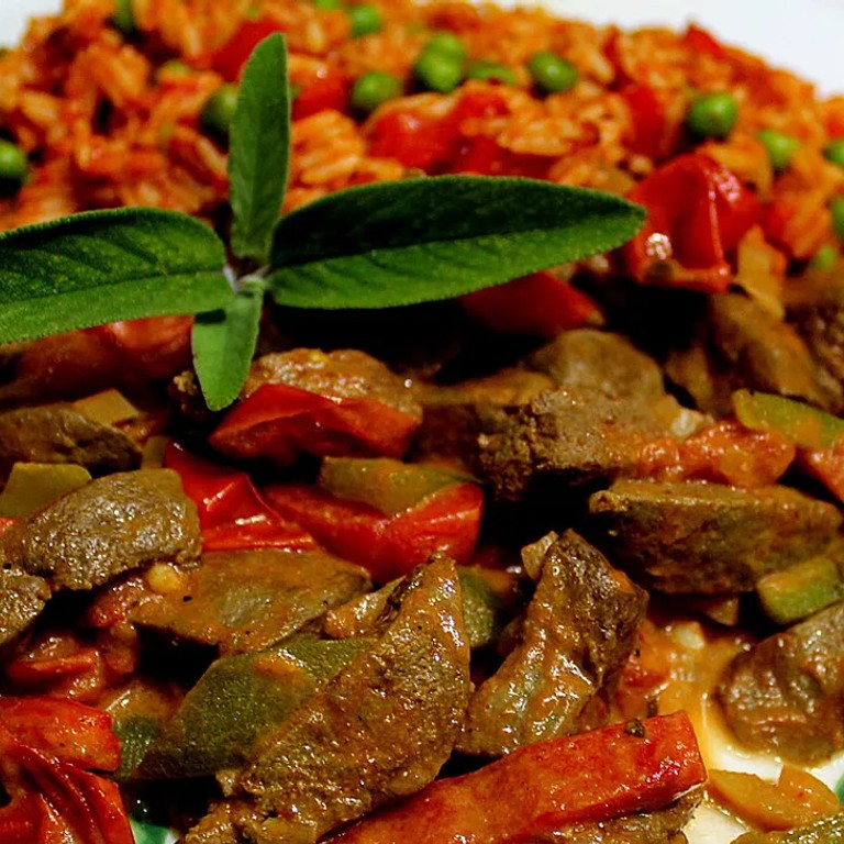 Hühnerleber mit Paprikaschoten