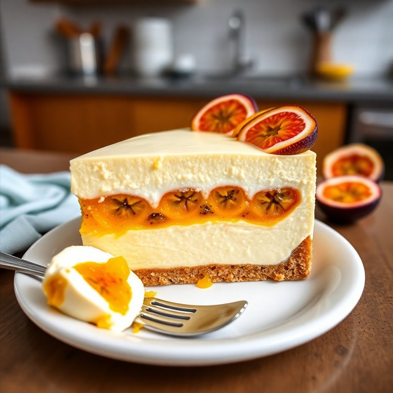 Cheesecake de Maracuyá y Chocolate Blanco