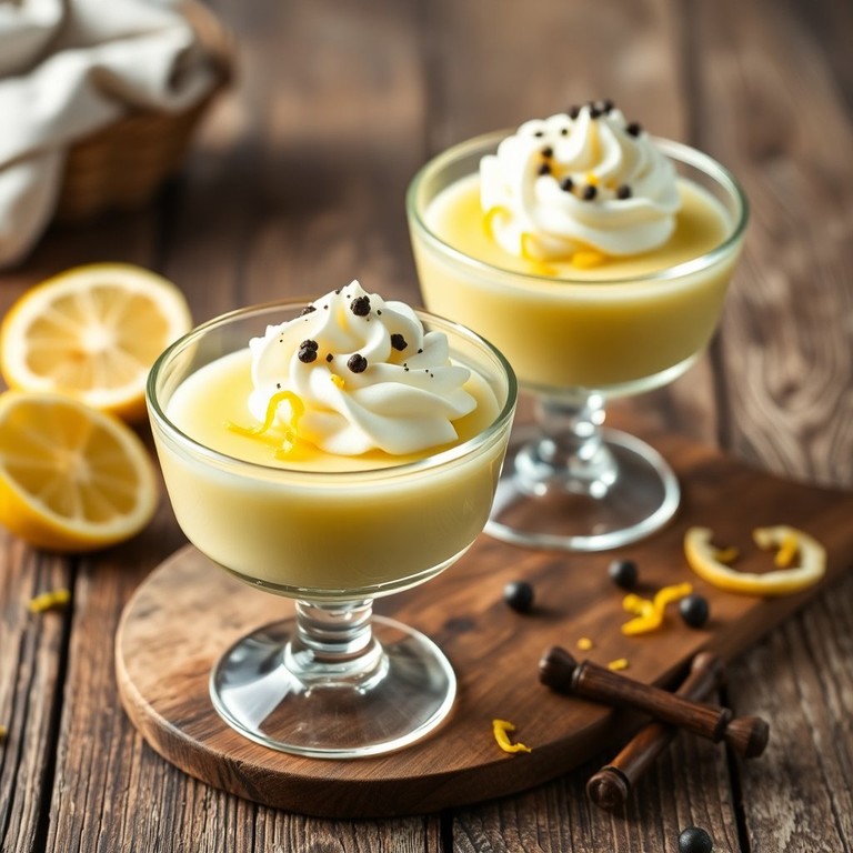 Crema de Limón con Nata y Pimienta