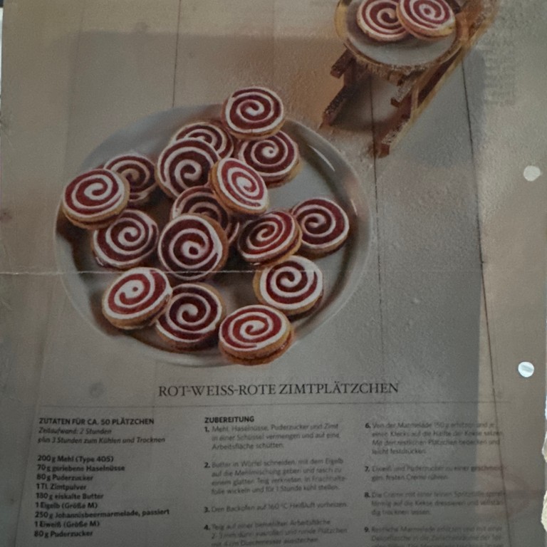 Rot-Weiß-Rote Zimtplätzchen