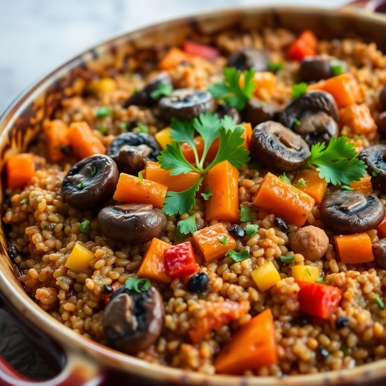 Запеченная гречка с шампиньонами и овощами (2)