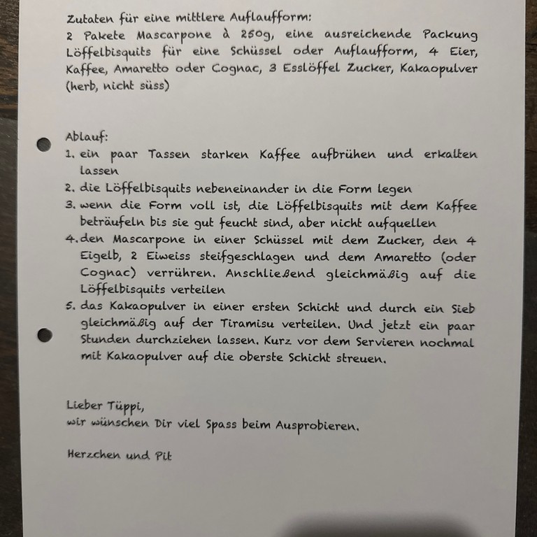 Tiramisu à la Herzchen