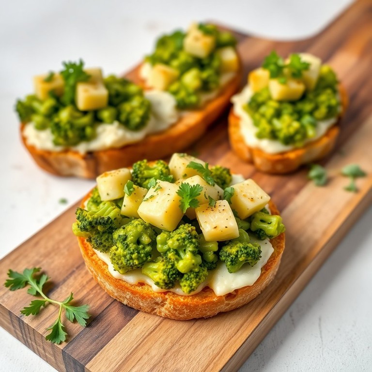 Tartines Gourmandes de Crème de Brocolis et Pommes de Terre