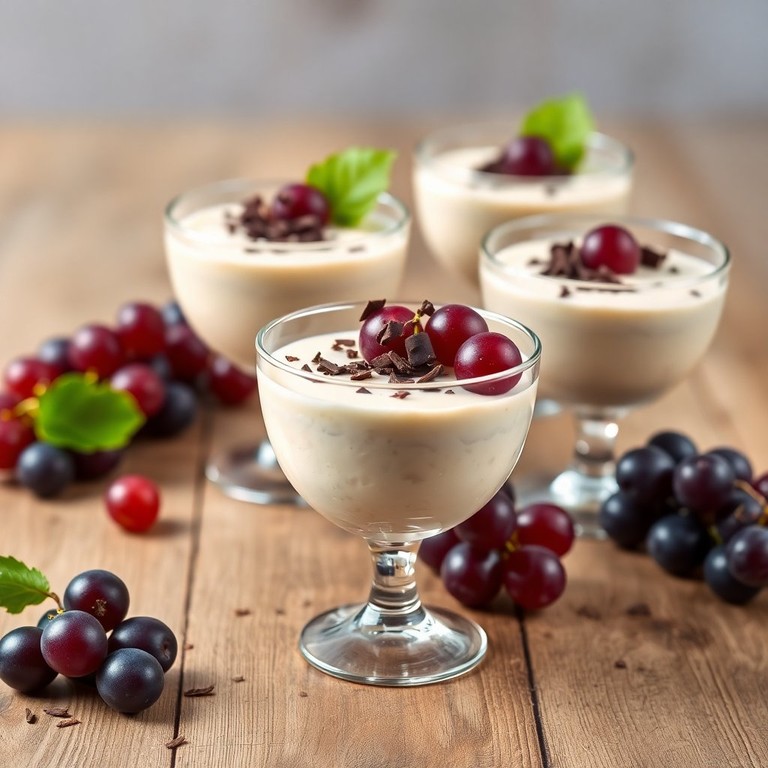 Mousse de Uva com Toque de Leite Condensado