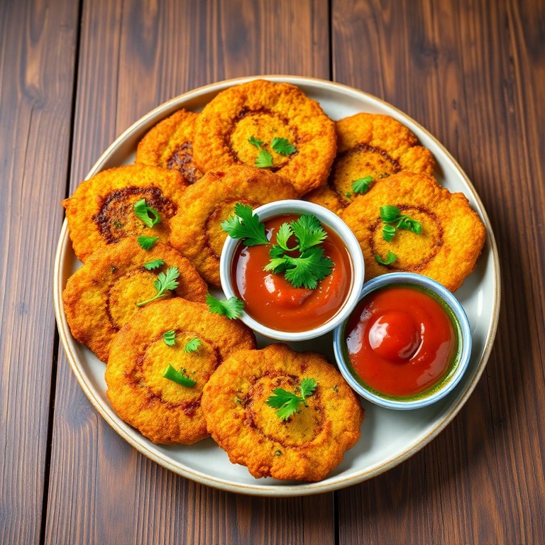 Spicy Besan Onion Bhaji