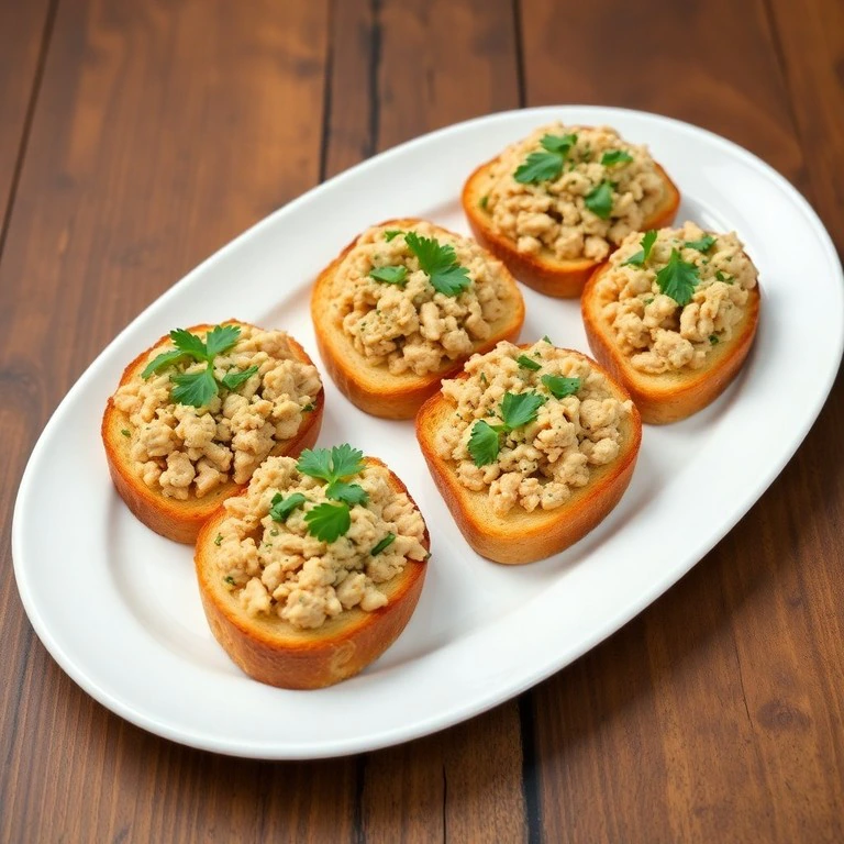 Savory Turkey Toasts with Fresh Herbs - Mr. Cook