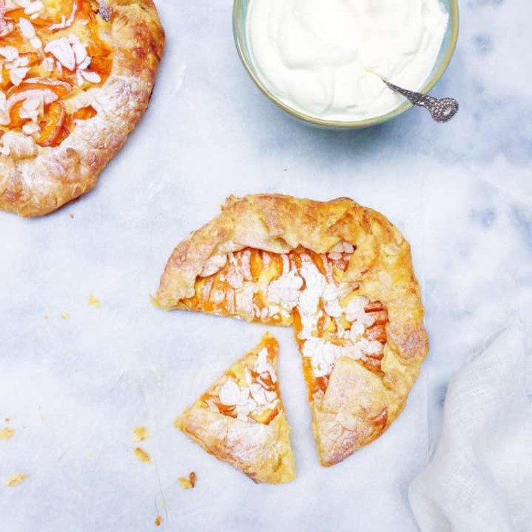 Abrikozen galette recept: snelle abrikozentaart maken