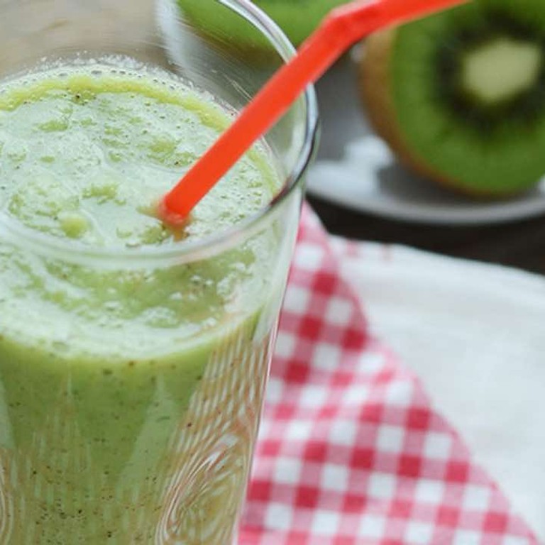 Appel-kiwi smoothie