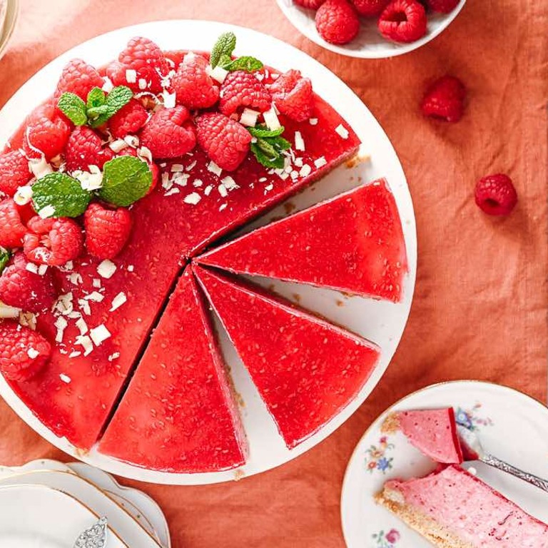 Frambozen kwarktaart