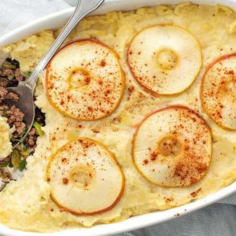 Gehaktschotel met hete bliksem