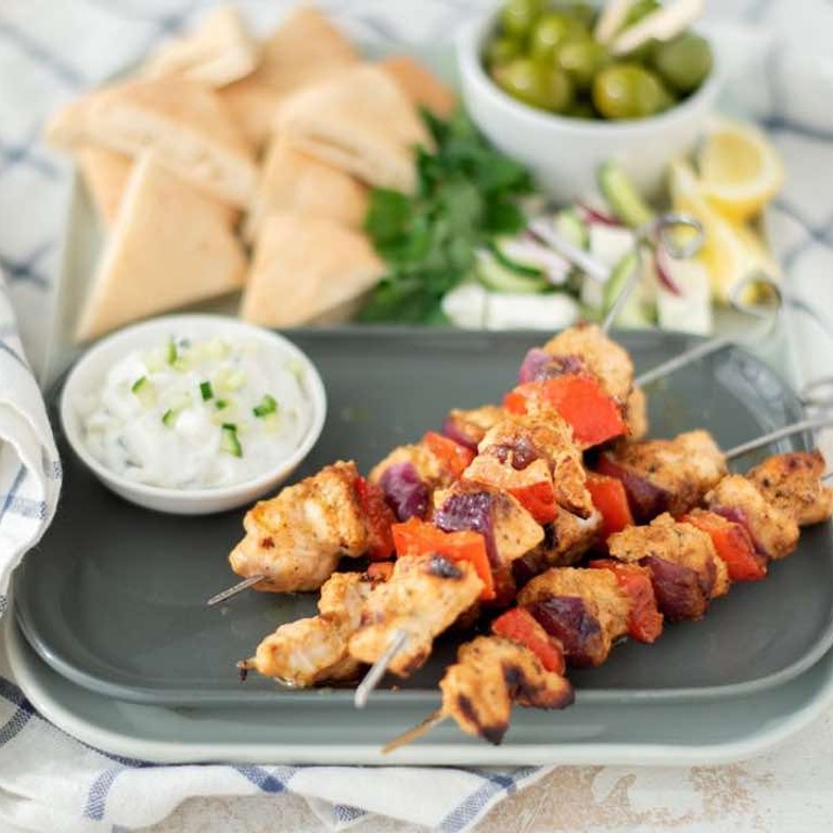 Griekse kipspiesjes BBQ