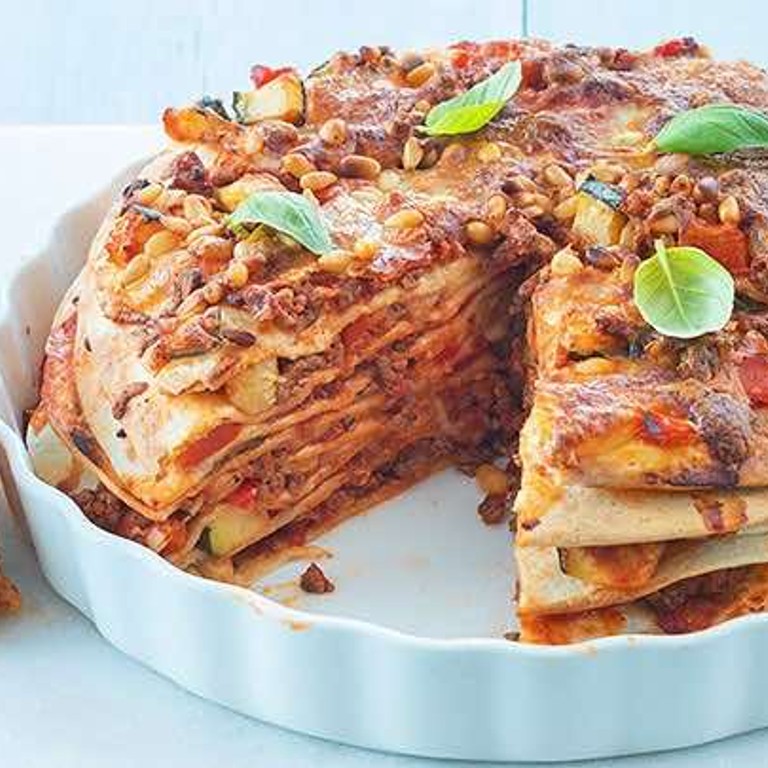 Italiaanse wraptaart met mozzarella