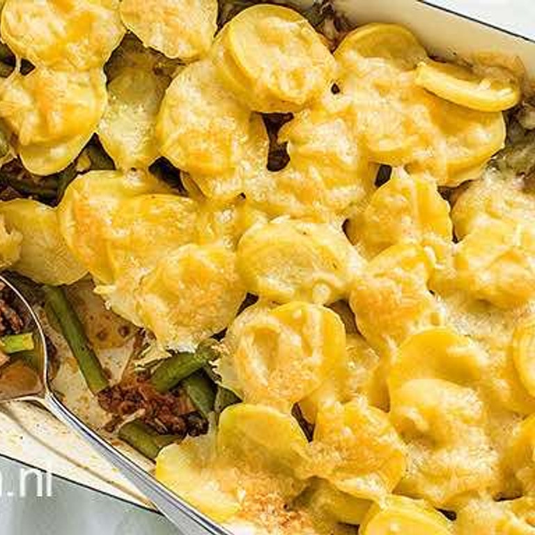 Sperziebonen ovenschotel