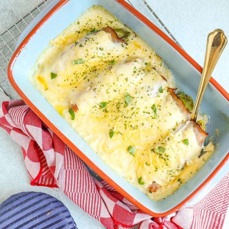 Witlof uit de oven met ham en kaas