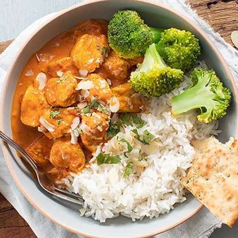 Zelfgemaakte kip korma