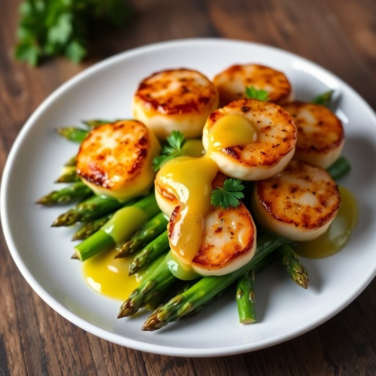 Savory Scallops with Asparagus Delight