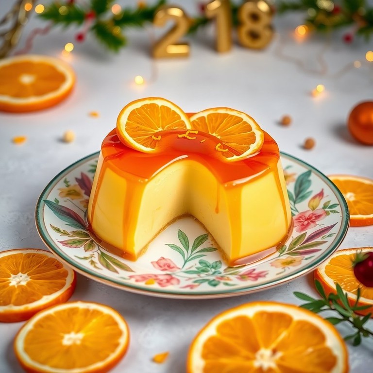 Citrus-Infused New Year Leche Flan